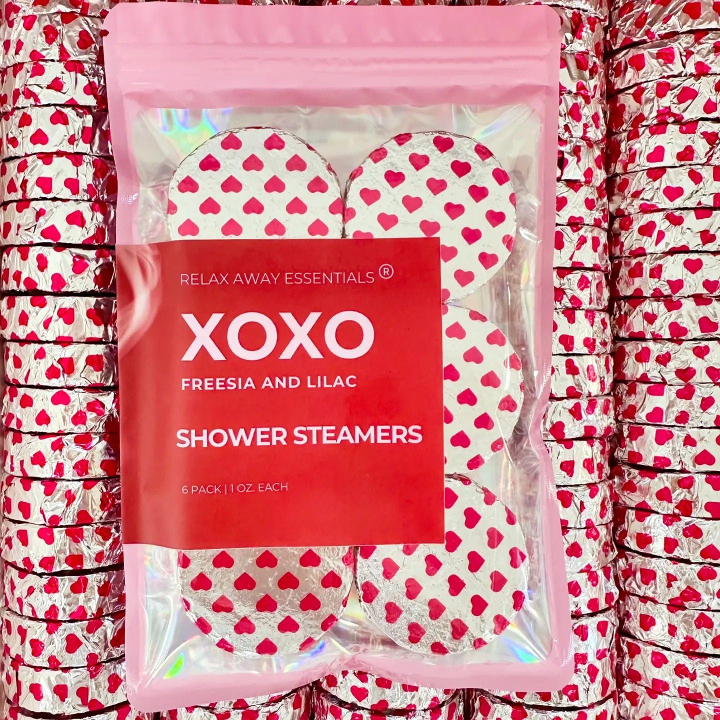 Xoxo Shower Steamers 6 Pack - Made in USA - Blush & Cactus