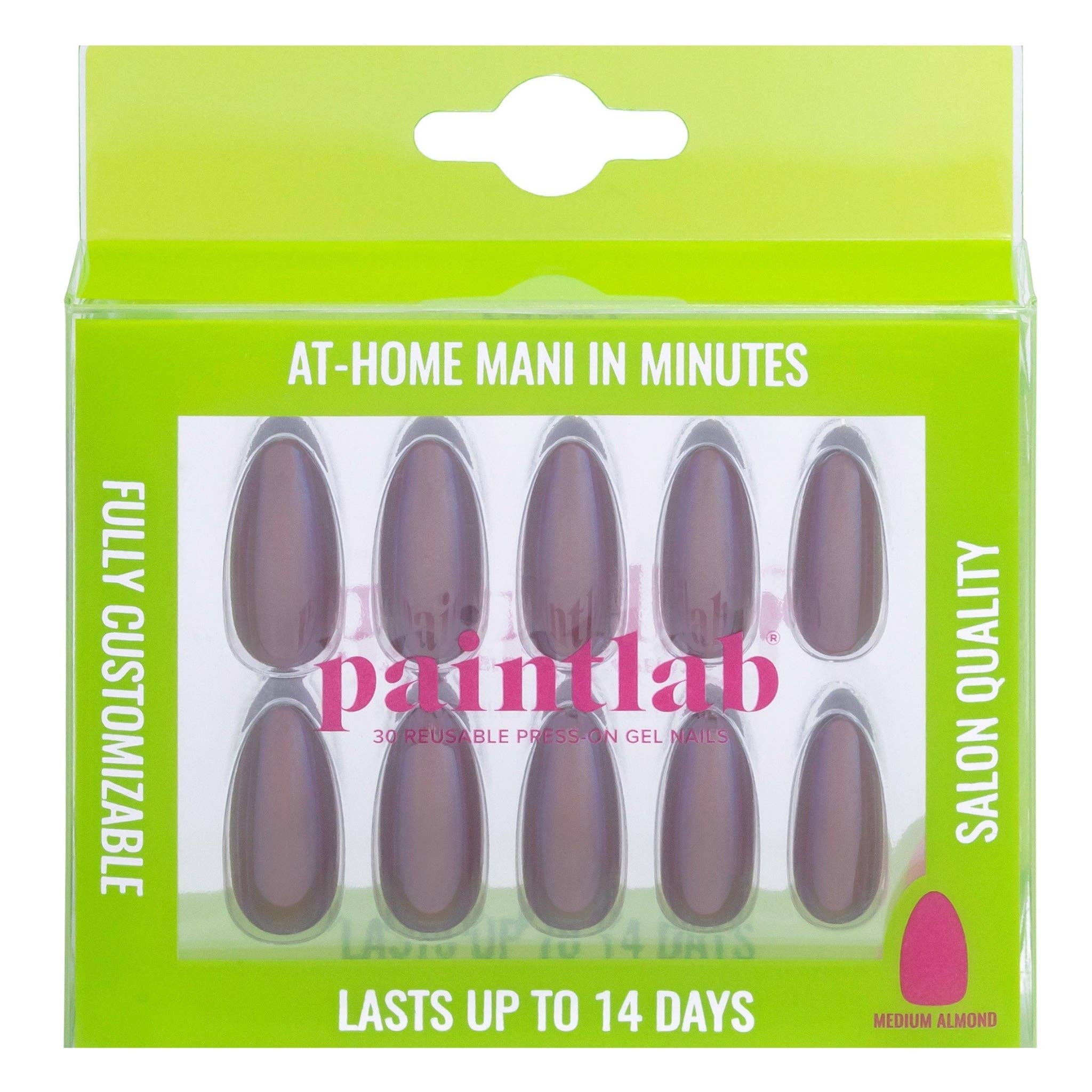 PaintLab Chocolate Glaze Press - on Nails - Blush & Cactus