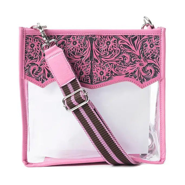 Myra Pearlton Prairie Clear Bag in Pink - Blush & Cactus