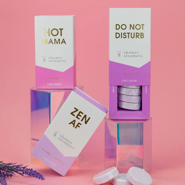 Hot Mama Shower Steamers - Lavender - Mother's Day Gift Set - Blush & Cactus