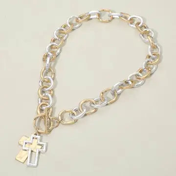 Hammered Layered Cross