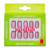 PaintLab Rose Chrome Nails Press On Nails - Blush & Cactus