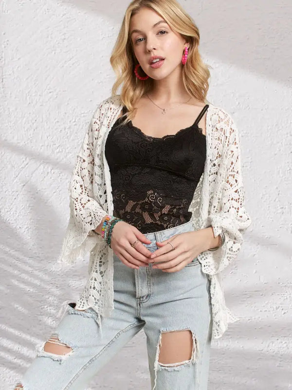 Leaf Pattern Cardigan