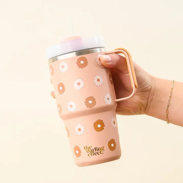 20 oz Mini On-The-Go-Darling Daisy Tan
