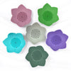 Shower Steamer Tray - Lotus - Flexible Silicone Soap Tray - Blush & Cactus