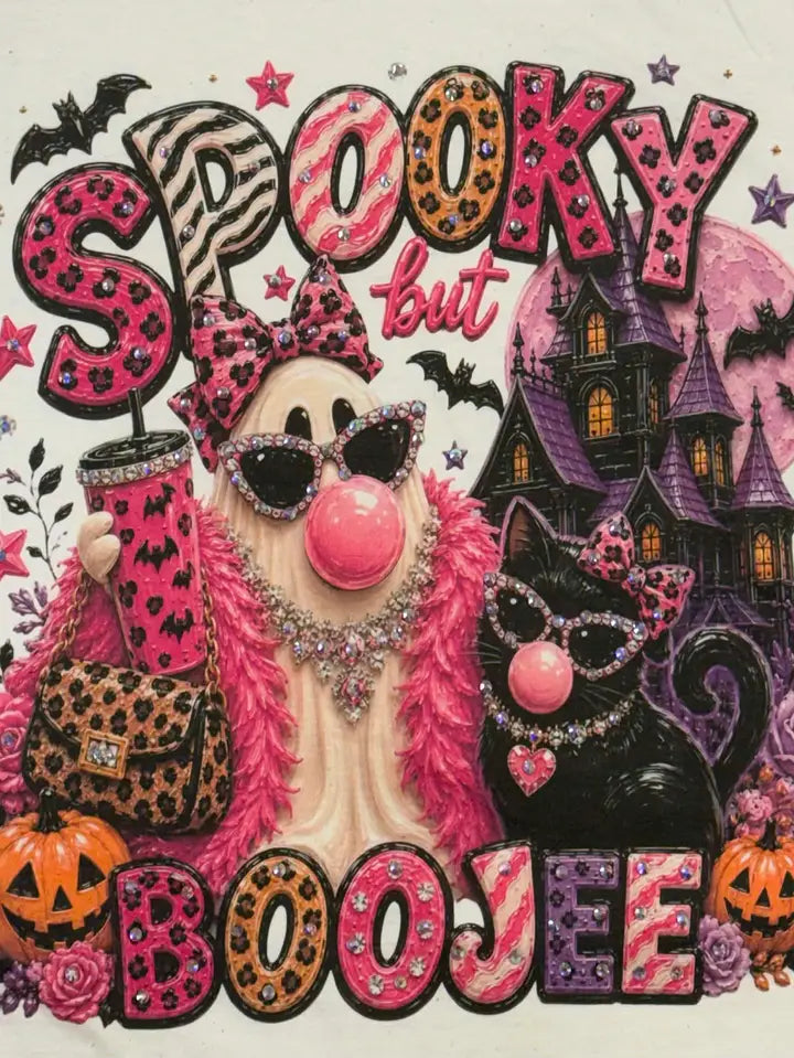 Spooky But Boojee Ghost Cat Tee