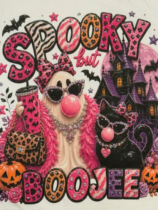 Spooky But Boojee Ghost Cat Tee