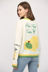 Golf Embroidered Patch Cardigan