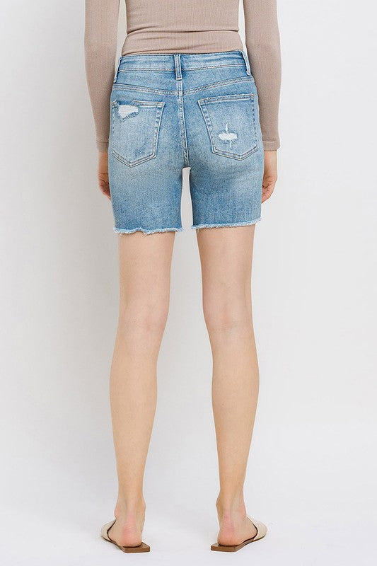 Vervet High Rise Midi Shorts