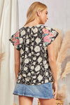 Savanna Jane Embroidery Top - Curvy Size