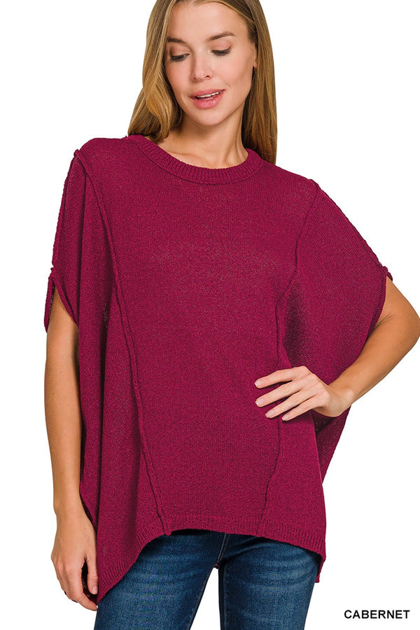 Drop Shoulder Short Sleeve Relaxed Pullover