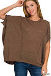 Drop Shoulder Short Sleeve Relaxed Pullover
