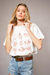Blue B Cotton Jersey Western Graphic Print Tee