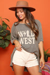 Washed Wild West Short sleeve top