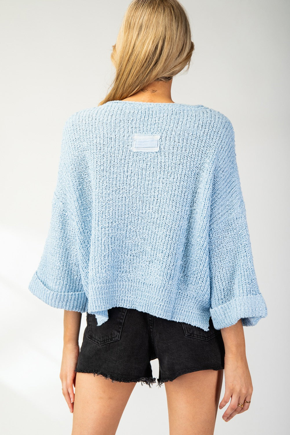 eesome Textured v-neck Long Sleeve Sweater