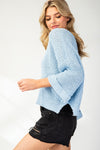 eesome Textured v-neck Long Sleeve Sweater