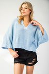 eesome Textured v-neck Long Sleeve Sweater