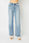 Judy Blue HW LT. Wash Straight Leg Jeans - Blush & Cactus