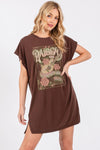 Raised on Country Music Graphic Tunic Top
