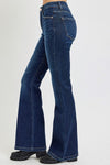 Risen Tummy Control High Rise Flare Jeans - Blush & Cactus