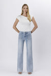 Lovervet High Rise Trouser Hem Flare Jeans