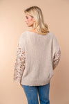 White Birch Long Sleeve Solid Knit Pullover