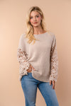 White Birch Long Sleeve Solid Knit Pullover