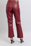 Judy Blue Maroon High Waisted Tummy Control Straight