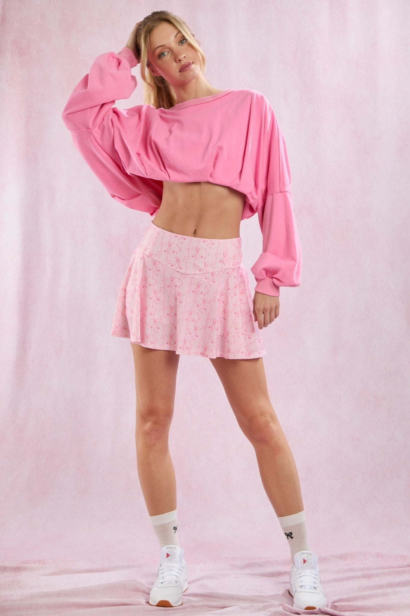 Pink Birdie Golf Skort - Blush & Cactus