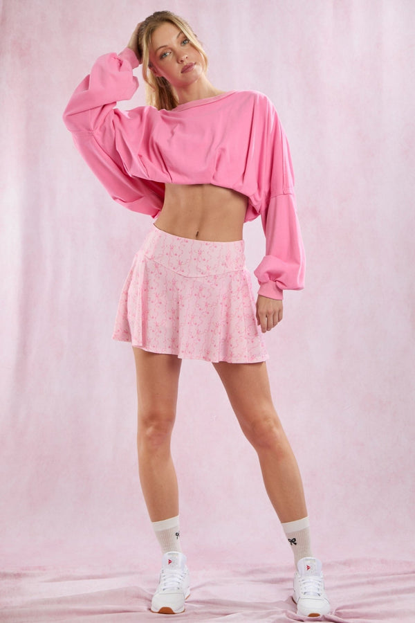 Pink Birdie Golf Skort - Blush & Cactus