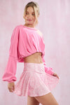 Pink Birdie Golf Skort - Blush & Cactus