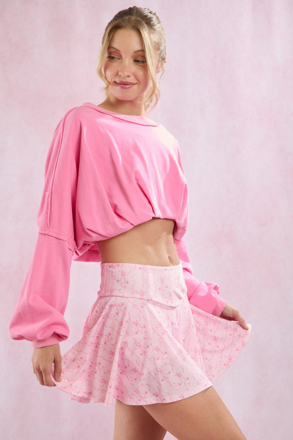 Pink Birdie Golf Skort - Blush & Cactus