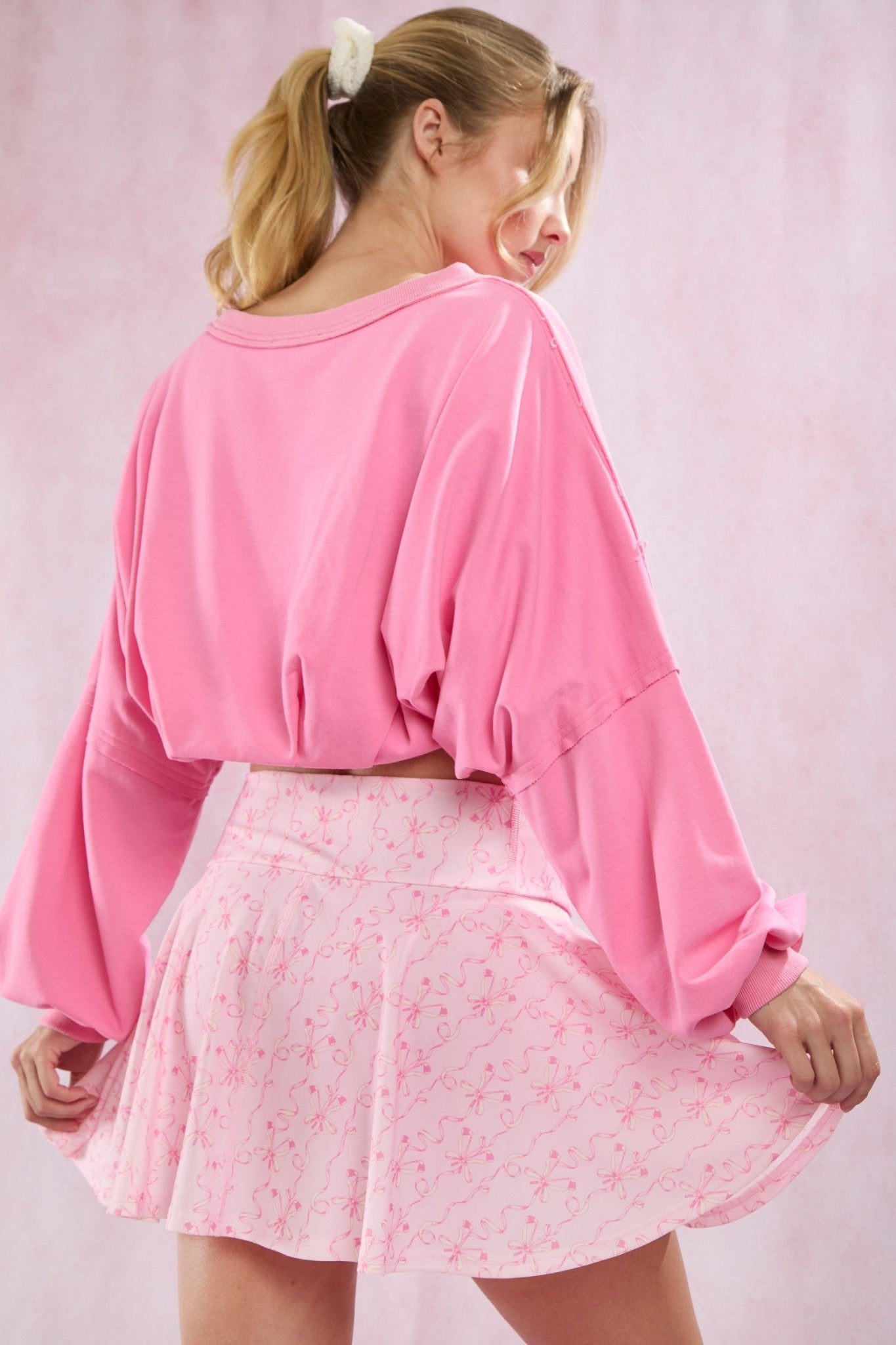 Pink Birdie Golf Skort - Blush & Cactus