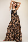 eesome Cheetah Printed Wide Leg Jumpsuit