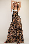 eesome Cheetah Printed Wide Leg Jumpsuit