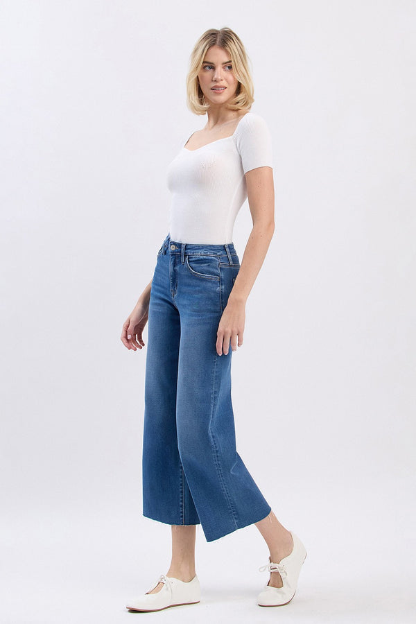 Vervet High Rise Super Soft Slim Wide Crop