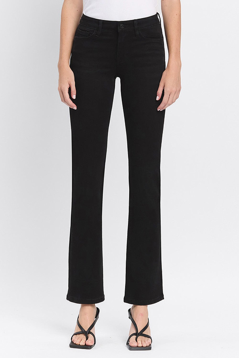 Lovervet Mid Rise Black Bootcut Jeans
