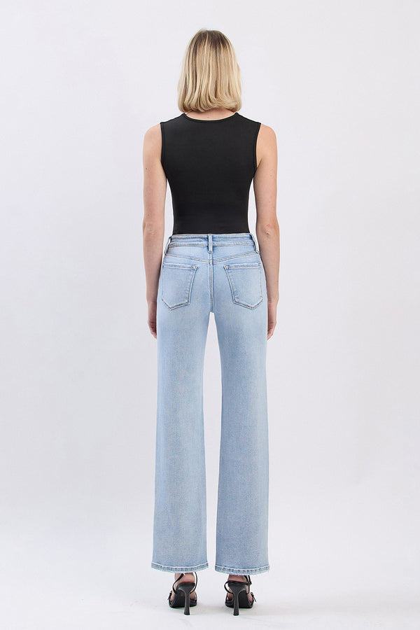 Lovervet High Rise Slim Wide Leg Jeans"