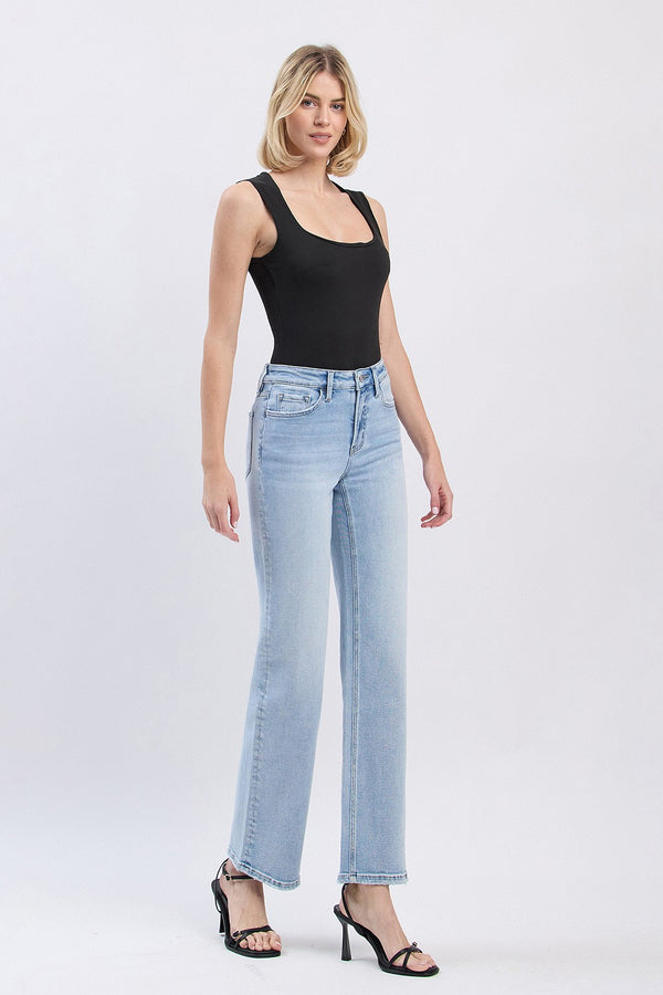 Lovervet High Rise Slim Wide Leg Jeans"