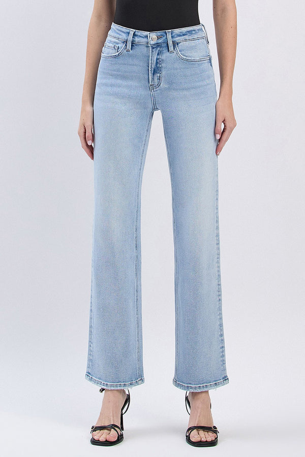 Lovervet High Rise Slim Wide Leg Jeans"