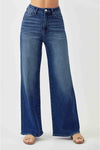 Risen Jeans High Rise Wide Flare Basic Jeans
