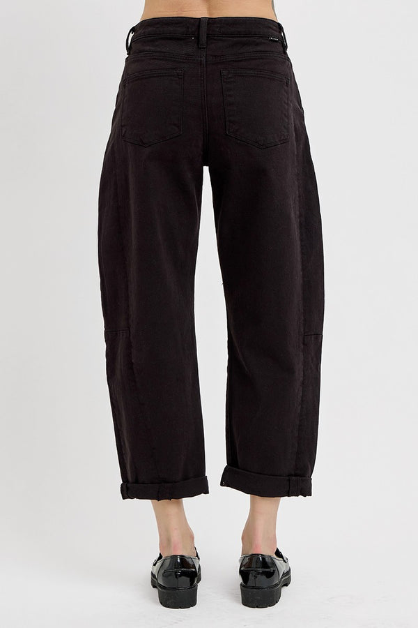 Risen High Rise Relaxed Barrel Cuffed Pants
