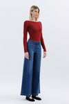 Vervet Mid Rise Full Length Palazzo Jeans