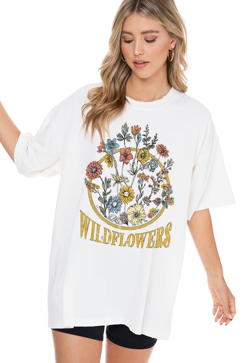 Zutter Wildflowers Vintage Graphic Tee