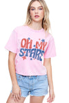 Zutter Oh My Stars Americana Graphic Top
