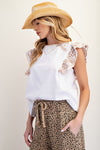 Easel Embo Knit Top