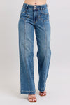 Judy Blue HW Star & Front Seam Detail Wide