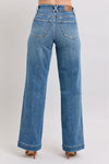 Judy Blue HW Star & Front Seam Detail Wide
