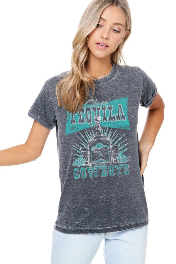 Zutter Tequila & Cowboys Graphic Top