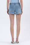 Lovervet High Rise Double Cuffed Denim Shorts